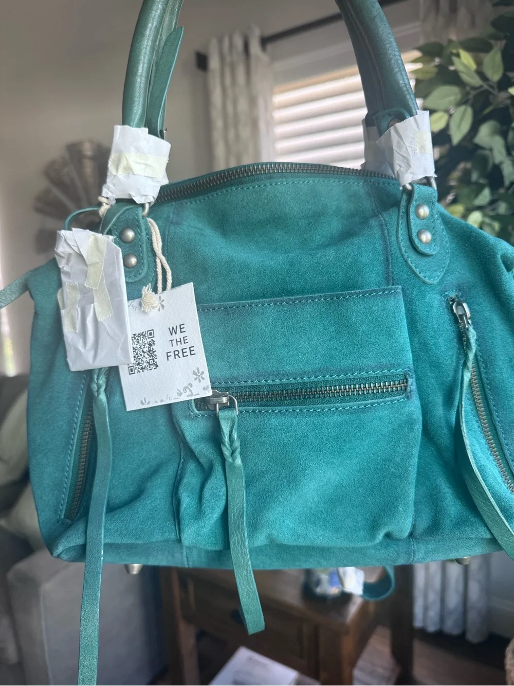 NEW Free People Baby Emerson - Forest Dew Suede